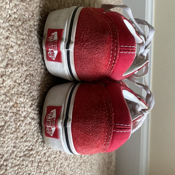 Vans red womens 7 mens 5.5 good used - Picture 3 of 5